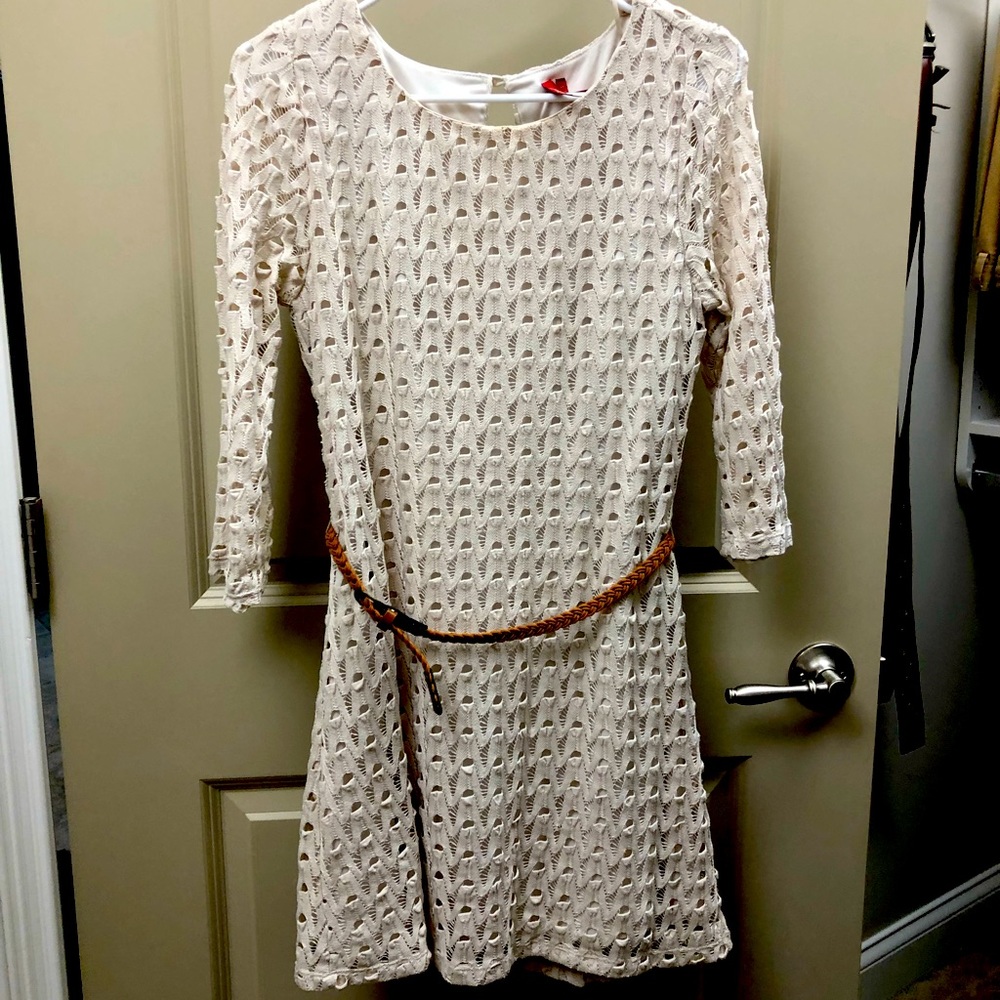 Red Camel Cream Dress